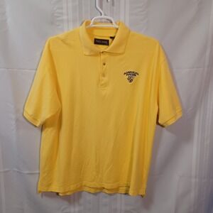 Tres Bien Polo Shirt Mens XL Yellow Randolph-Macon Yellow Jackets Pique Cotton